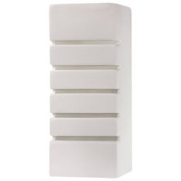 Luminosa Lighting Luminosa 1 Light Ceramic Flush Wall Light White, E27 - thumbnail 3