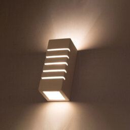 Luminosa Lighting Luminosa 1 Light Ceramic Flush Wall Light White, E27 - thumbnail 2