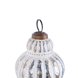 Beliani Set Of 6 Baubles Cremeux Glass Silver - thumbnail 7