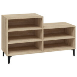 Berkfield Industrial Shoe Cabinet Sonoma Oak 102X36X60 Cm Engineered Wood - thumbnail 1