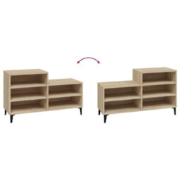 Berkfield Industrial Shoe Cabinet Sonoma Oak 102X36X60 Cm Engineered Wood - thumbnail 5