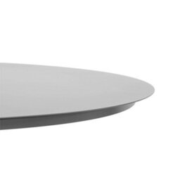 Sweeek - Round Aluminum Garden Table Diam.140Cm Seats 6 Anthracite - Oreva - thumbnail 3