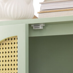 Sobuy Fsb72-Gr, Sideboard Storage Cabinet Hallway Cupboard With 4 Drawers & 2 Doors & Green Oak Effect,green,w70Xd34Xh90 - thumbnail 7