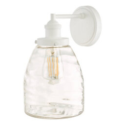 The Lighting Studio Laura Ashley Ainsworth Outdoor Wall Light Matt Cream Glass Ip44 - thumbnail 2