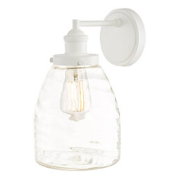 The Lighting Studio Laura Ashley Ainsworth Outdoor Wall Light Matt Cream Glass Ip44 - thumbnail 1