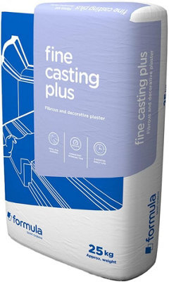 British Gypsum Formula Fine Casting Plus Plaster 25Kg
