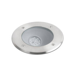 Luminosa Lighting Luminosa Salt Led Outdoor Recessed Spotlight Matt Nickel Ip67