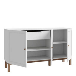 Wyld Haus Sofia Light Grey And Oak 3-Door 1-Drawer Sideboard 1500mm - thumbnail 5