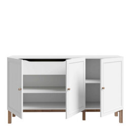 Wyld Haus Sofia Light Grey And Oak 3-Door 1-Drawer Sideboard 1500mm - thumbnail 6
