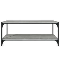 Berkfield Tv Cabinet Grey Sonoma 100X33X41 Cm Engineered Wood And Steel - thumbnail 5