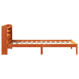 Berkfield Bed Frame With Headboard Without Mattress Wax Brown 100X200 Cm - thumbnail 7