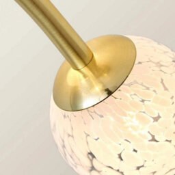 Gold Ceiling Light Fitting Confetti Glass Globe Lampshades Living Room Lamp - thumbnail 2