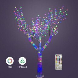 Ener-J 1.9 Metre Rgb Led Tree Light With 588 Leds Remote Control Waterproof Indoor Outdoor - thumbnail 2