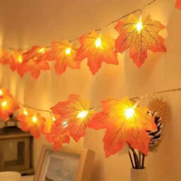 3M  20Led  Led Maple Leaf Battery Fairy Lights For Home And Outdoor Decor - thumbnail 2