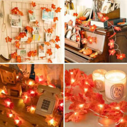 3M  20Led  Led Maple Leaf Battery Fairy Lights For Home And Outdoor Decor - thumbnail 4