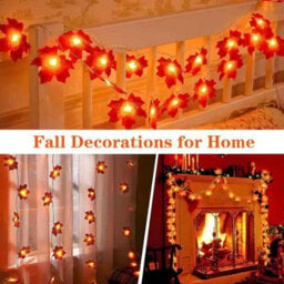 3M  20Led  Led Maple Leaf Battery Fairy Lights For Home And Outdoor Decor - thumbnail 5