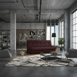Enduro Xiii Sofa Modern Upholstered Living Room Sofa Comfortable And Stylish Available In Multiple Colors For Relaxing Brown - thumbnail 1