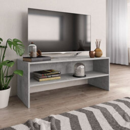 Walplus Tv Cabinet Concrete Grey 100X40X40 Cm Engineered Wood - thumbnail 1