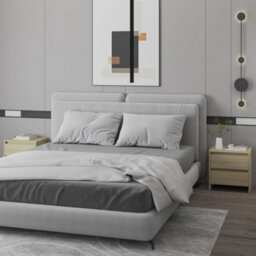 Berkfield Bedside Cabinets 2 Pcs Sonoma Oak 45X34.5X44.5 Cm Engineered Wood - thumbnail 1