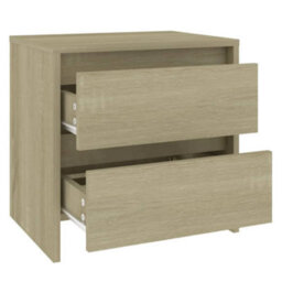 Berkfield Bedside Cabinets 2 Pcs Sonoma Oak 45X34.5X44.5 Cm Engineered Wood - thumbnail 5