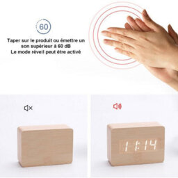 1 Pack Led Digital Alarm Clock With Date And 12/24H Format - For Home, Bedroom, Office - thumbnail 2