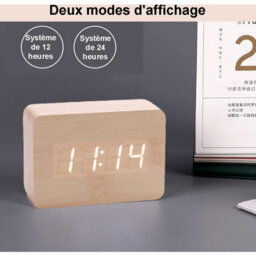 1 Pack Led Digital Alarm Clock With Date And 12/24H Format - For Home, Bedroom, Office - thumbnail 6