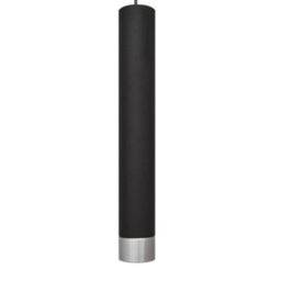 Luminosa Lighting Luminosa Tuba Slim Pendant Ceiling Light Black, Chrome 10Cm - thumbnail 4