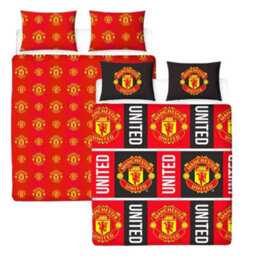 Manchester United Fc Reversible Duvet Set Red/black/yellow (Double) - thumbnail 4