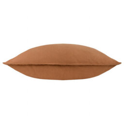 Yard Slub Cotton Polyester Filled Cushion, Toffee Orange, 50 X 50Cm - thumbnail 3