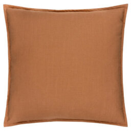 Yard Slub Cotton Polyester Filled Cushion, Toffee Orange, 50 X 50Cm - thumbnail 2
