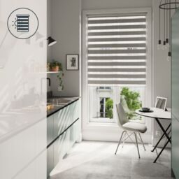 GoodHome Brize Corded Mottled Grey Day & Night Roller Blind (W)120Cm (L)180Cm - thumbnail 6