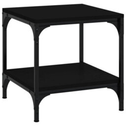 Berkfield Industrial Side Tables 2 Pcs Black 40X40X40 Cm Engineered Wood - thumbnail 5
