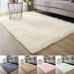 Pure Grey 80X160Cm Fluffy Soft Carpet Large Rug Anti-Slip Bedroom Living Room Floor Mats - thumbnail 2