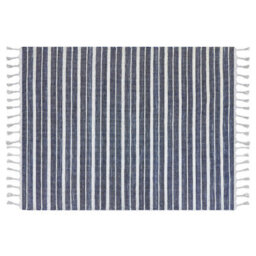 Beliani Rug Bademli Dark Blue 160 X 230 Cm - thumbnail 1
