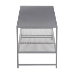 Orsina Sleek Grey Metal Coffee Table, Convenient Coffee Table For Livingroom, Industrial Design Decorative Table - thumbnail 2