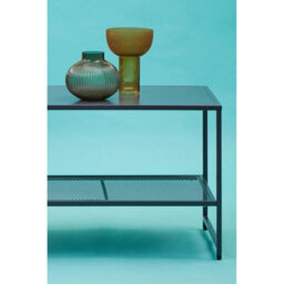 Orsina Sleek Grey Metal Coffee Table, Convenient Coffee Table For Livingroom, Industrial Design Decorative Table - thumbnail 4
