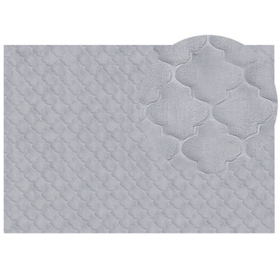 Beliani Faux Fur Rug Gharo Grey 160 X 230 Cm - image 1