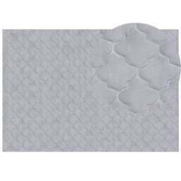 Beliani Faux Fur Rug Gharo Grey 160 X 230 Cm - thumbnail 1
