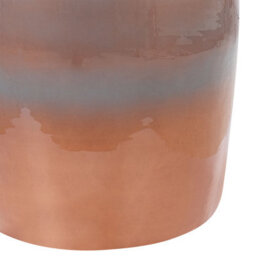 Wyld And Coco Luxemod Accent Side Table - Golden Brown And Blue Iron 28Cm Round Drum - thumbnail 5
