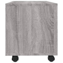 Walplus Tv Cabinet With Castors Grey Sonoma 90X35X35 Cm Engineered Wood - thumbnail 5