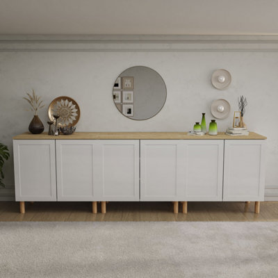 Decorotika Boli 270 Cm Side Board White Sapphire Oak - image 1