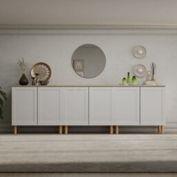 Decorotika Boli 270 Cm Side Board White Sapphire Oak - thumbnail 2