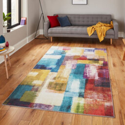 Multi Modern Easy To Clean Abstract Rug For Dining Room Bedroom Living Room-150Cm X 230Cm - thumbnail 1