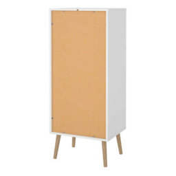 Wyld Haus Quietbloom White 5-Drawer Wooden Chest, Tall Narrow Dresser - thumbnail 5
