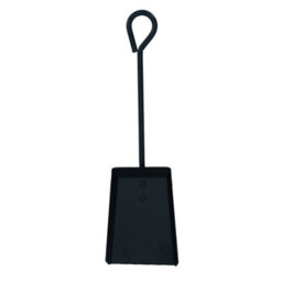 "AB Tools 18"" Loop Top Shovel Spade Fire Coal Wood Log Burner Black Steel Metal 450mm" - thumbnail 2