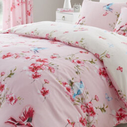 Gc Gaveno Cavailia Tropical Birds Duvet Cover Bedding Set Pink Superking 3Pc With Birds And Flowers Print Quilt Cover - thumbnail 3