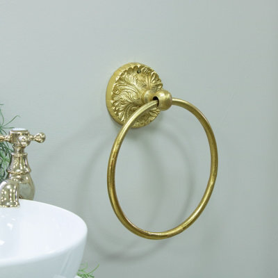 Melody Maison Luxe Gold Ring Towel Holder - image 1