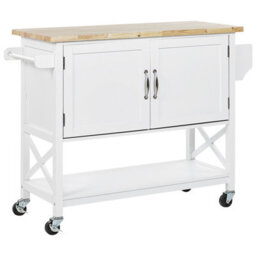 Beliani  Kitchen Trolley Mele White