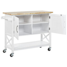 Beliani  Kitchen Trolley Mele White - thumbnail 5