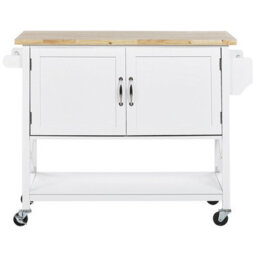 Beliani  Kitchen Trolley Mele White - thumbnail 6